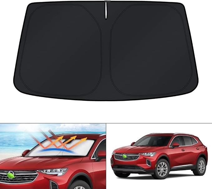 KUST Windshield Sun Shade for Buick Envision 2021-2023 2024 2025 2026 Accessories Sunshade Window Sun Visor Protector Foldable Blocks UV Rays Keep Your Car Cooler