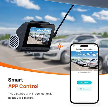 【A800S+UP02 Hardwire Kit】 70mai 4K Dash Cam A800S, Front and Rear, Super Night Vision with Sony IMX415, 3'' IPS LCD, Built in GPS, 70mai Hardwire Kit, Parking Mode, ADAS, Loop Recording