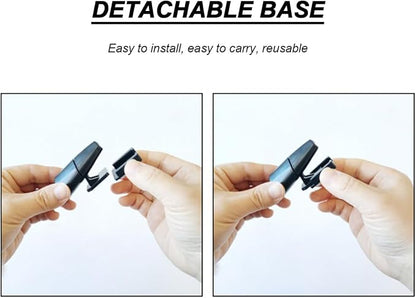 Car Deer Whistles, 4PCS Vehicle Deer Warning Devices with Adhesive Tapes, Automotive Horn Sensor Animal Repellent Alert Accessories, Universal for SUV Truck Motorcycles (Black)
