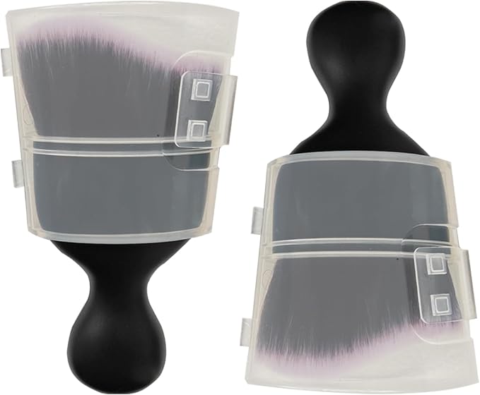Auto Duster Brush for Cleaning Dust (BrownWhite)