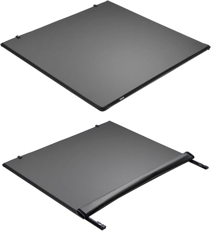 VEVOR Soft Roll-Up Truck Bed Tonneau Cover, Compatible with 2022-2026 Ford Maverick, Fits Styleside 4.5 ft (4 ft 6 in/54 in) Bed, Triple-Layer PVC Tonneau Cover with Three Aluminum Alloy Support Bars