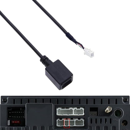 Aftermarket Android Car Radio Stereo 4 Pin Original USB Cable Adapter Connector Plug Compatible for Subaru Outback Suzuki Vitara SX4