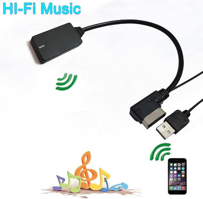 Bluetooth Adapter Compatible with A3 A4 A5 A6 A7 A8 S3 S4 Q3 Q5 Q7 TT TTS Car Apple Android Phone Music AMI Interface Wireless Cable Devices