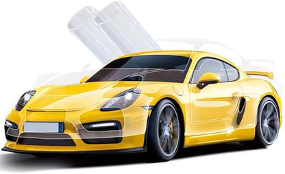 Clear Car Paint Protection Film Self Healing Adhesive Automotive Vinyl Anti-Scratch Glossy Car Body Wrap Guard Vinyl, 60" x 200" Extra-Large Roll