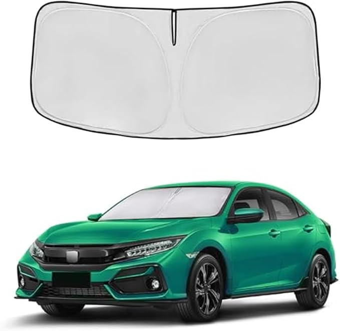for 2022 2023 2024 2025 2026 Honda Civic 11th Gen Sedan Windshield Sun Shade, Custom Fit for Civic LX EX EX-L Touring Front Window Sun Visor, Foldable UV Blocking Car Accessory