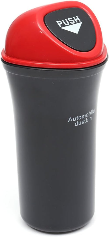 Automobile Dustbin Car Trash Can Garbage Can Leakproof Vehicle Trash Bin(Red)