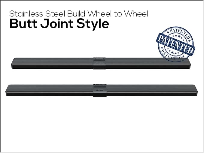 APS Wheel to Wheel Board Compatible with Chevy Silverado GMC Sierra 1500 2019-2026 Crew Cab 6.5ft Bed & 2500 HD 3500 HD 2020-2026 (Silverado 1500 LTD Sierra 1500 LD 2022) Stainless Steel