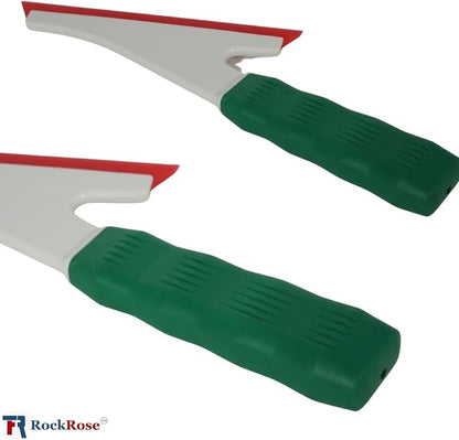 RockRose Doctor Stroke Squeegee – Professional Window Tinting Squeegee & Vinyl Wrap Applicator, Heavy-Duty Rubber Scraper for Auto Glass & Flat Glass Tint Red 2PCS