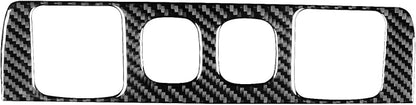 Real Premium Carbon Fiber Fit for Chevy Silverado/GMC Sierra 1500 2014-2018 for 2500/3500HD 2015-2019 Car Power Outlet Frame Trim Decals Sticker Auto Interior Accessories Cover Black