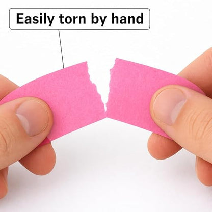 3 Pack Pink Painters Tape - Masking Tape 1 Inch Wide - Multi-Surface, Smart Adhesion, Indoor & Outdoor - 270FT Total - Paint Tape for DIY, Labeling, Art, Car, General Purpose (#3910)