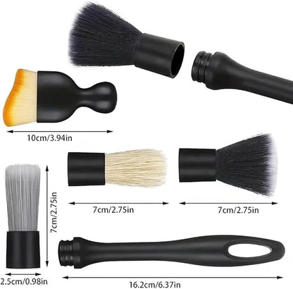 8PCS Car Detailing Brush Set, Car Detailing Brush, Soft Car Cleaning Brush, Suitable for Cleaning Car Interiors, Including Air Vents, Center Console, Seat Gaps, and More