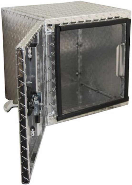 Buyers Products 1702230 Underbody Truck Tool Box with Barn Doors, 24x24x30 Inch, Diamond Tread Aluminum, Made in USA, Compression Latch, Weather Resistant, Toolbox for Flatbeds, Trailers & Work Trucks