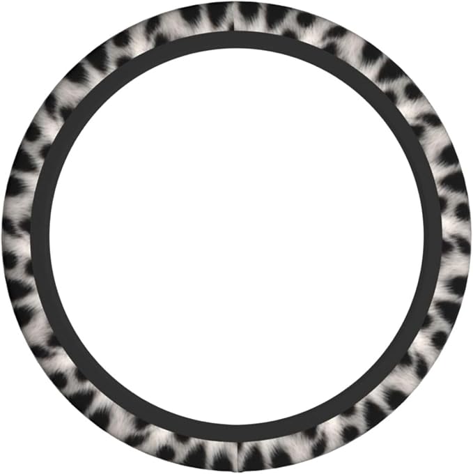 Cute Cat Print Steering Wheel Covers Non Slip Neoprene Universal 15 Inch Steering Wheel Protector Car Cover for Men Women