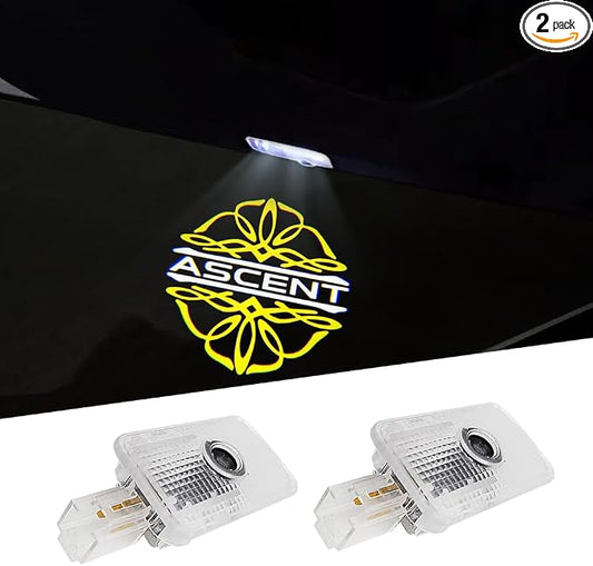 LAST CALL 2Pcs Door Lights Logo for Ascent Puddle Lights Car Door Lights Logo Projector Courtesy LED Ghost Shadow Light Projector Lamps Ascent 2019-2025 Accessories (Ascent-HD) (Ascent-01)