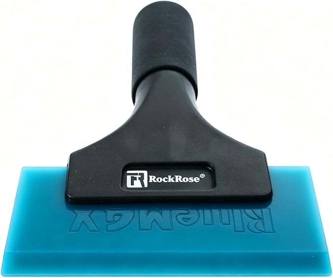 RockRose Elite 6" Cast Aluminum Squeegee – Sturdy, Long-Handle Anti-Slip Grip Precision Blade Change with Allen Wrench Professional Window Tint Application Tool-1 Unit