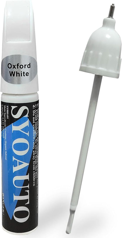 SYOAUTO Oxford White YZ/Z1/M6887 Touch Up Paint Fit for Ford Auto Touch up Paint Scratch Repair Automotive Paint Scratch Remover 2 in 1 Oxford White YZ/Z1/M6887