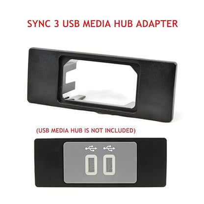 Sync 3 USB Media Hub Carplay USB Interface Module Adapter Cover for Ford F-150 F-250 Fusion Edge Explorer Focus Taurus Escape C-MAX Fiesta Transit