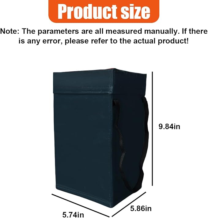 YoRise Foldable Car Trash Can, Multipurpose Waterproof Auto Back Seat Hanging Garbage Organizer, Large Capacity Leak-Proof Vehicle Interior Storage Bag Accessories for Cars, SUVs, Trucks (Cyan)