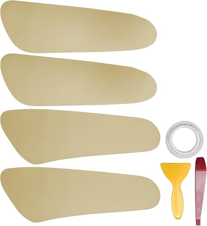 RUIANTE 4pcs Door Panel Cover Trim Replacement Compatible for Tucson 2006-2013 Car Interior Accessories (Beige)