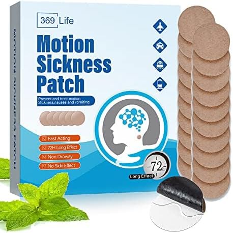 369 Life Motion Sickness Patches, Sea Sickness Patch for Cruise - Adults and Kids ((20 Count - Pack of 1))