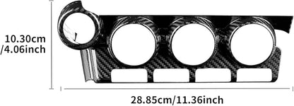 AIRSPEED Hard Carbon Fiber for Toyota GR86 Subaru BRZ 2021 2022 2023 2024 2025 Car Air Conditioner Button Frame Cover Center Console Panel Interior Trim Accessories, Black