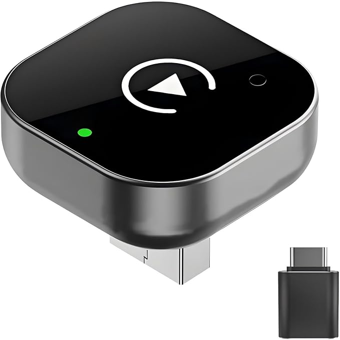2026 Wireless CarPlay & Android Auto Adapter 2-in-1, WiFi Dual Core,Bluetooth CarPlay Dongle Converts Wired to Wireless, Fast Auto-Connect, for Apple iPhone & Android,USB/Type-c