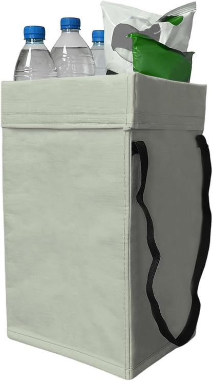 YoRise Foldable Car Trash Can, Multipurpose Waterproof Auto Back Seat Hanging Garbage Organizer, Large Capacity Leak-Proof Vehicle Interior Storage Bag Accessories for Cars, SUVs, Trucks (Gray)