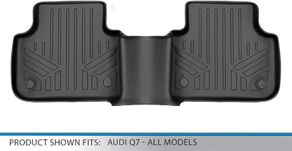 MAXLINER Floor Mats 2nd Row Liner for 2017-2025 Audi Q7 / SQ7