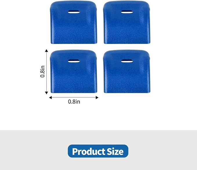 Jimen for JK Window Button Covers, 4PCS Center Console Window Switch Cover Interior Trim Kits Compatible with Jeep Wrangler JK & Unlimited 2012-2018, Aluminum Alloy (Blue)