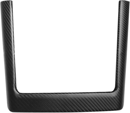 NVCNX Hard Rigid Real Carbon Fiber for Tesla New Model 3/Y Highland 2024-2026 for Juniper 2025 2026 Accessories Wireless Charger Charging Phone Pad Panel Frame Cover Interior Trim 1PC - Matte Carbon