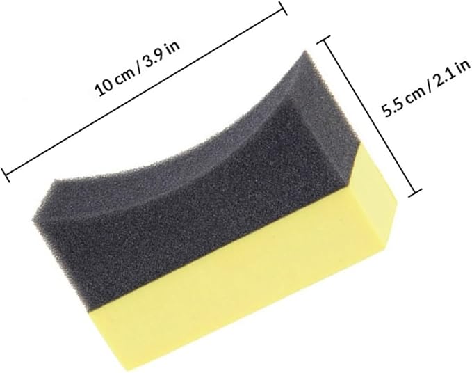 Milisten 10pcs Tire Dressing Applicator Pads Portable Wax Polishing Sponge for Car Interior Cleaning and Tire Shine Sponges for Effective Detailing and Finishing