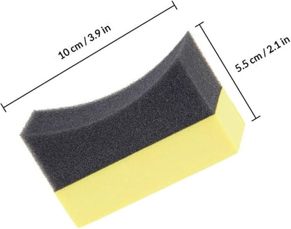 Milisten 10pcs Tire Dressing Applicator Pads Portable Wax Polishing Sponge for Car Interior Cleaning and Tire Shine Sponges for Effective Detailing and Finishing