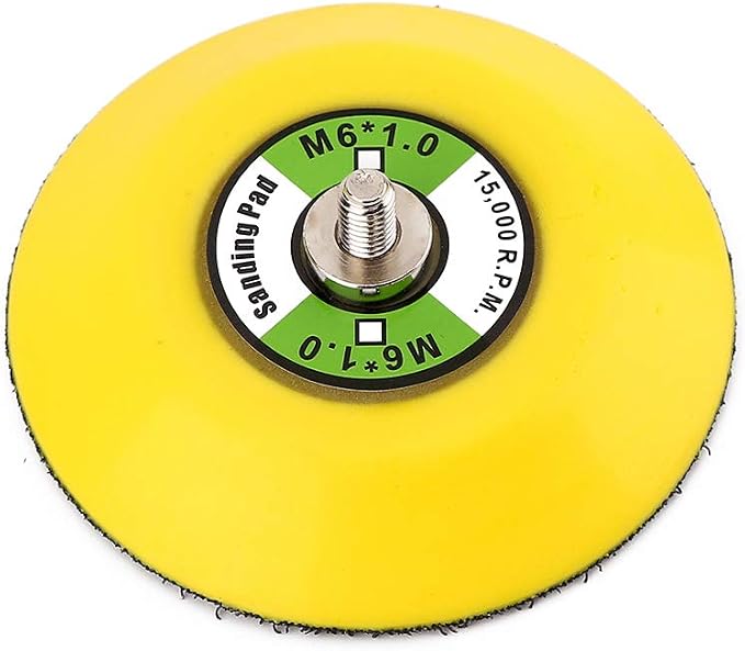 Ouya 3PCS 3" Hook and Loop Backing Pads M6 Threads Polishing Buffing Plate for Dual Action Car Polisher (3 Inch, M6 Thread)