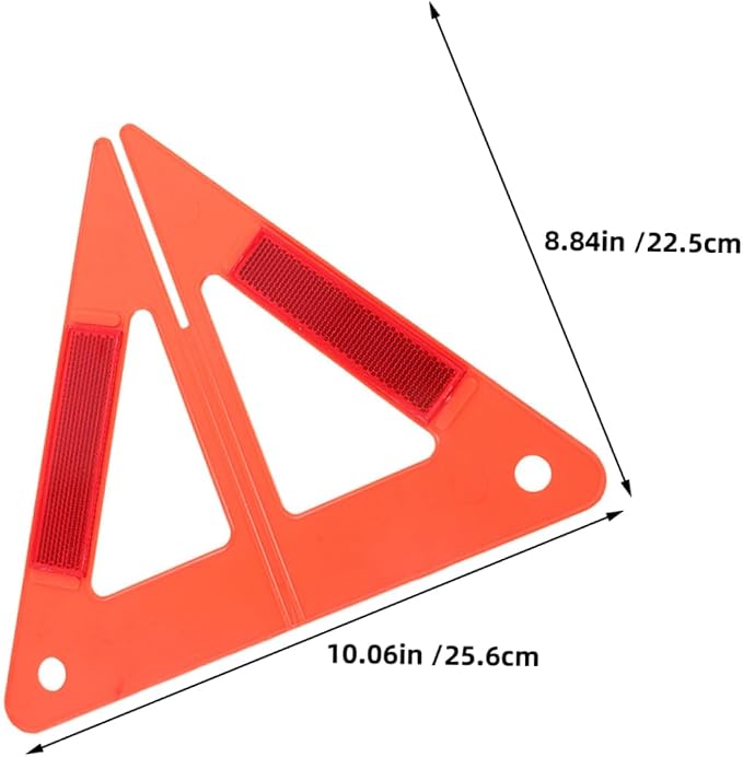 Amosfun 5pcs Emergency Roadside Car Safety Accessory Foldable Warning Triangle