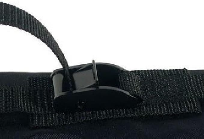 DORSAL Universal Soft Roof Rack Pads for Surfboard Kayak SUPs with Car Tie Down Straps and Storage Bag - Pack of 2 Black Polyester
