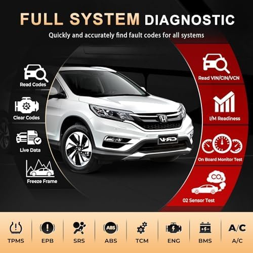 Launch OBD2 Scanner Full System Scan Tool CRP123X Plus V2.0 2026, Lifetime Free Update Car Scanner with SAS/Throttle/Oil Reset,Auto VIN OBD2, FCA SGW, Battery Test Scanner Code Reader