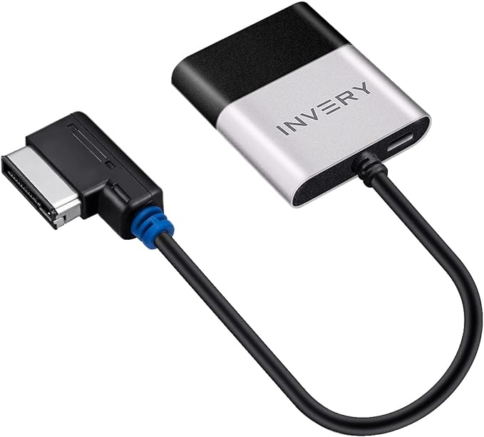 INVERY Airdual Bluetooth 5.0 aptX-HD Adapter Compatible for Audi MMI 3G AMI Music Interface,Audi Symphony,Audi Concert,VW MDI,Mercedes Media Interface