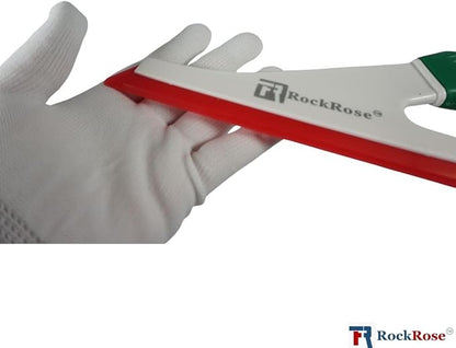 RockRose Doctor Stroke Squeegee – Professional Window Tinting Squeegee & Vinyl Wrap Applicator, Heavy-Duty Rubber Scraper for Auto Glass & Flat Glass Tint Red 2PCS