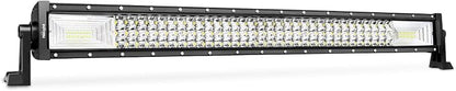 Nilight LED Light Bar 32Inch 378W Flood Spot Combo Triple Row Driving Lamp Roof Bumper Off Road LED Work Lights Pods for Van Camper Wagon Car Pickup Golf Cart ATV UTV SUV Truck Boat 4x4
