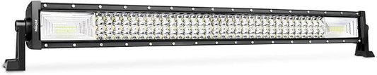 Nilight LED Light Bar 32Inch 378W Flood Spot Combo Triple Row Driving Lamp Roof Bumper Off Road LED Work Lights Pods for Van Camper Wagon Car Pickup Golf Cart ATV UTV SUV Truck Boat 4x4