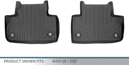 MAXLINER Custom Fit Floor Mats 2nd Row Liner Compatible with 2018-2025 Audi Q5