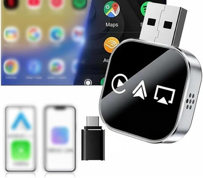 2026 Upgrade 3 in 1 Wireless CarPlay Adapter (for Android)