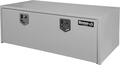 Buyers Products 1708410 White Steel Underbody Truck Tool Box, 18 x 24 x 48, Made in USA, 14 Ga Steel, Locking Stainless Latch, Weather-Resistant, Powder-Coated, Secure Storage for Work Trucks