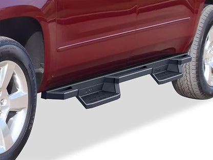 APS Stainless Steel Pocket Steps Running Boards Side Bars Compatible with Suburban Yukon XL 2005-2020 (Exclude Z71 Hybrid) & Avalanche 03-13 (Without Body Cladding)