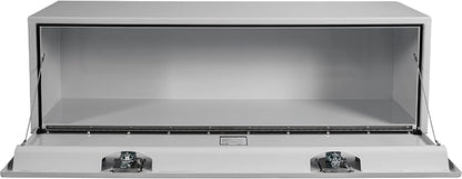 Buyers Products 1702415 Steel Underbody Truck Box, 18x 18x 60 Inch, Job Site Box, Lockable T-Handle Latch, Utility Tool Box, Heavy Duty Storage and Organizer, Made In The USA, White