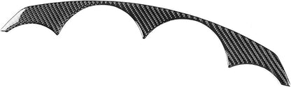 Compatible with Dodge Charger 2008 2009 2010 Real Premium Soft Carbon Fiber Decor Car Speedometer Panel Upper Part Sticker Interior Accessories Decal Cover Black