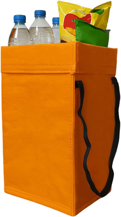 YoRise Foldable Car Trash Can, Multipurpose Waterproof Auto Back Seat Hanging Garbage Organizer, Large Capacity Leak-Proof Vehicle Interior Storage Bag Accessories for Cars, SUVs, Trucks (Red)