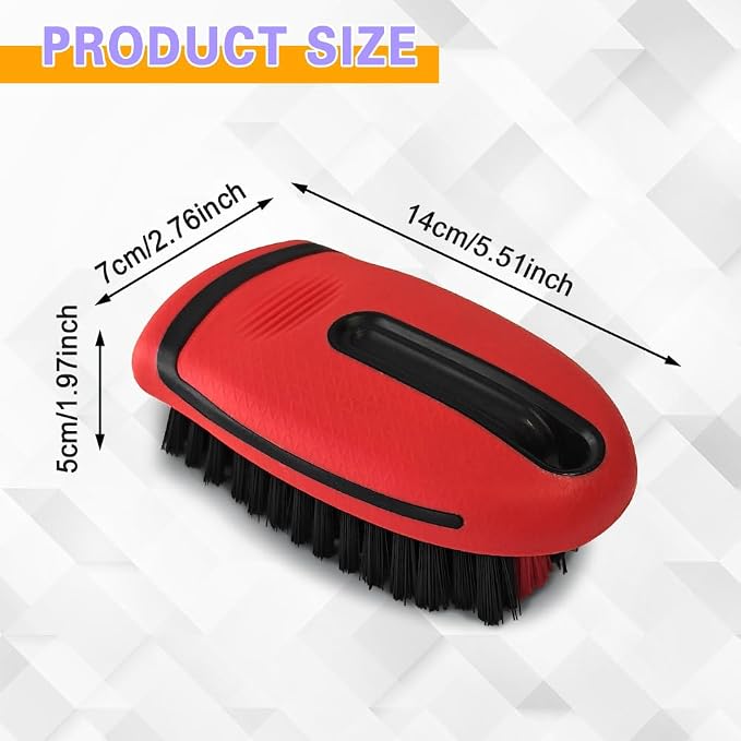 Carpet and Upholstery Cleaning Brush, Household Hard Bristle Brush, Car Plastic Gap Cleaning Brush, Universal Auto Detailing Brush for Car Interior Seat, Clothes and Sofa Cleaning