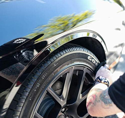 P&S Professional Detail Products Shine All Performance Dressing – High Gloss Tire & Trim Dressing – Water-Based, Interior/Exterior Use on Rubber, Vinyl & Leather – Pro Detail Finish - 1 Gallon