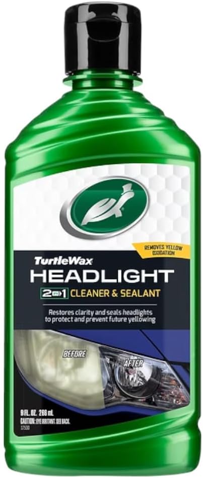 Turtle Wax T-43 (2-in-1) Headlight Cleaner and Sealant - 9 oz, Green